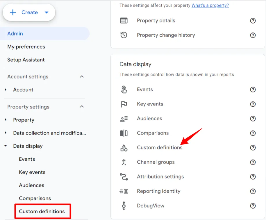 custom definitions