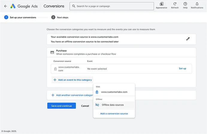 Google ads - offline data sources