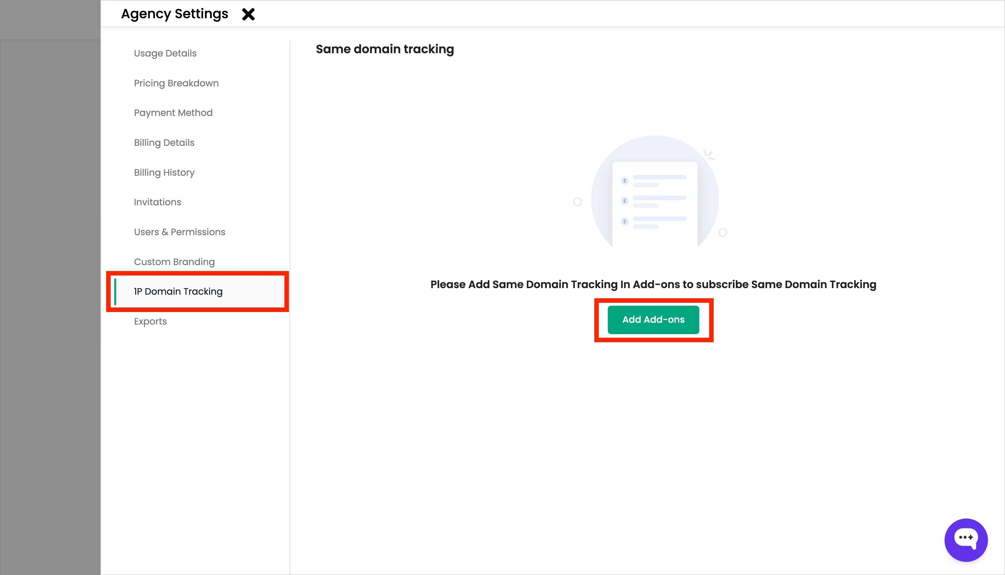 Subscribing to 1p domain tracking