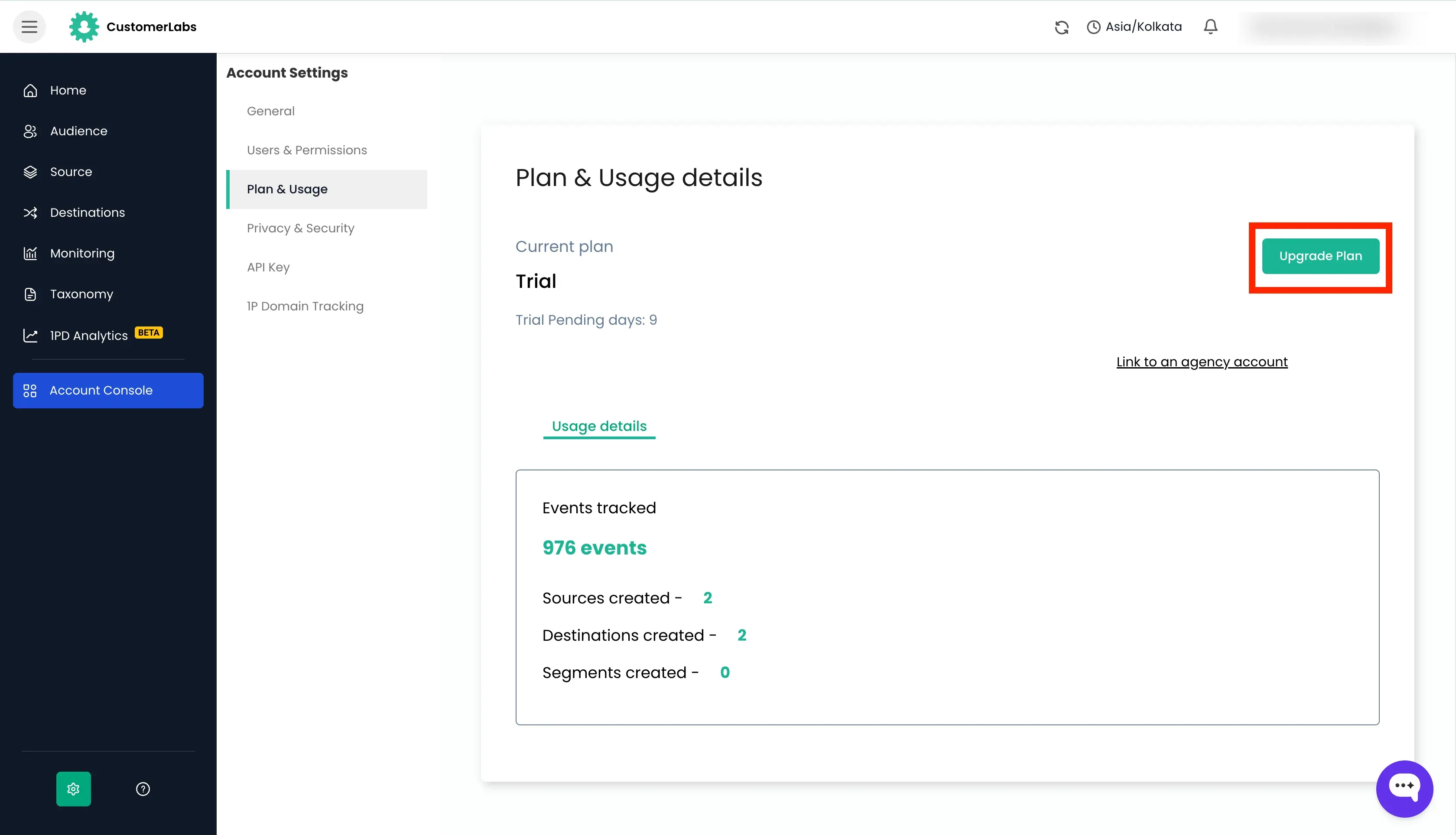 Subscribing to 1p domain tracking