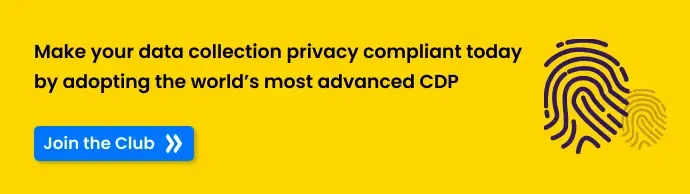 CTA image with the text Make your data collection privacy compliant today by adopting the world’s most advanced CDP, CustomerLabs CDP