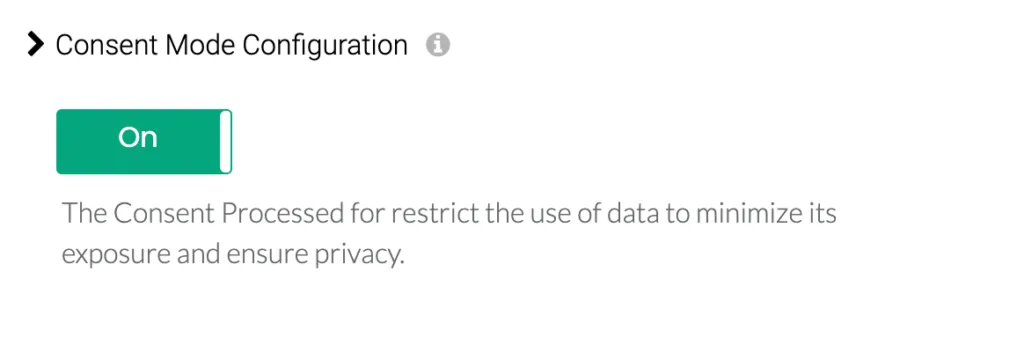 Consent mode toggle customerlabs