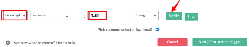 This image shows to click the verify button