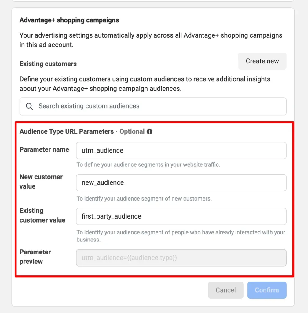 Destination-specific audience sync view