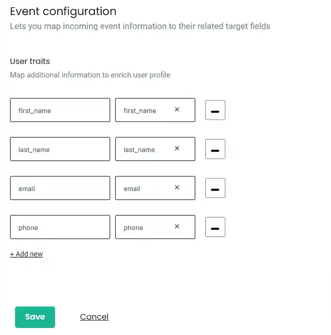 source logs section