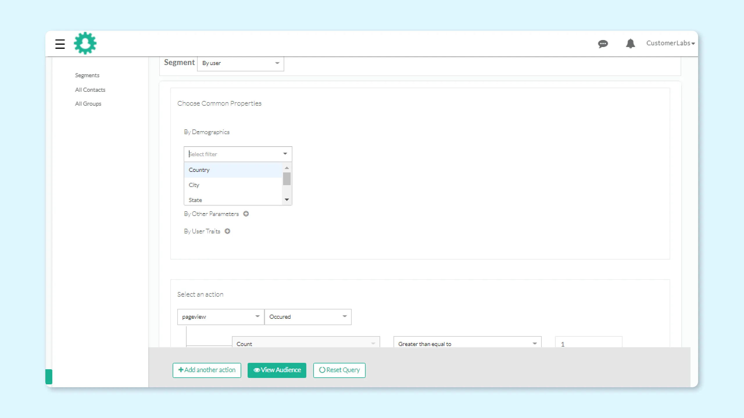 screens that shows how to segment leads based on their CRM stage along with custom filter criteria such as location, lead owner