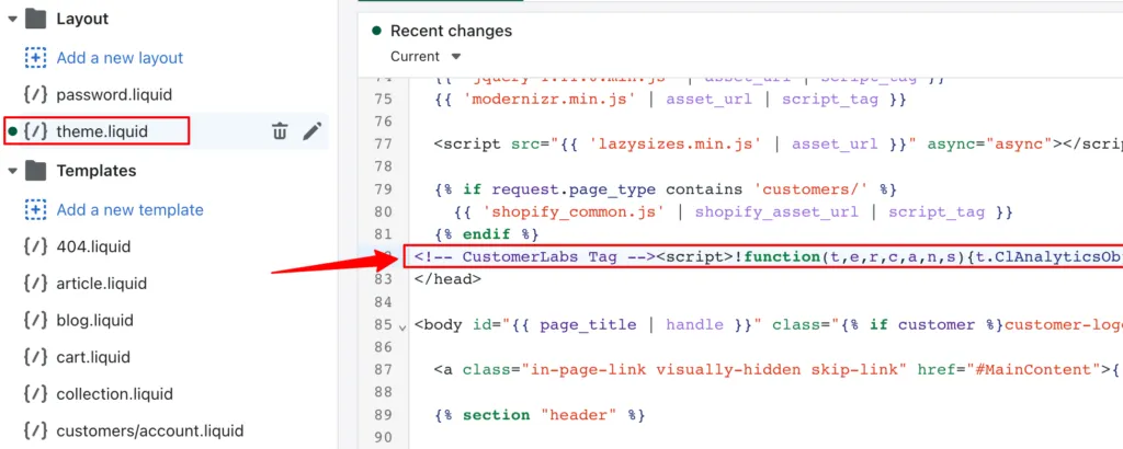 Tracking code