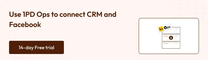 Connecting CRM with Facebook services