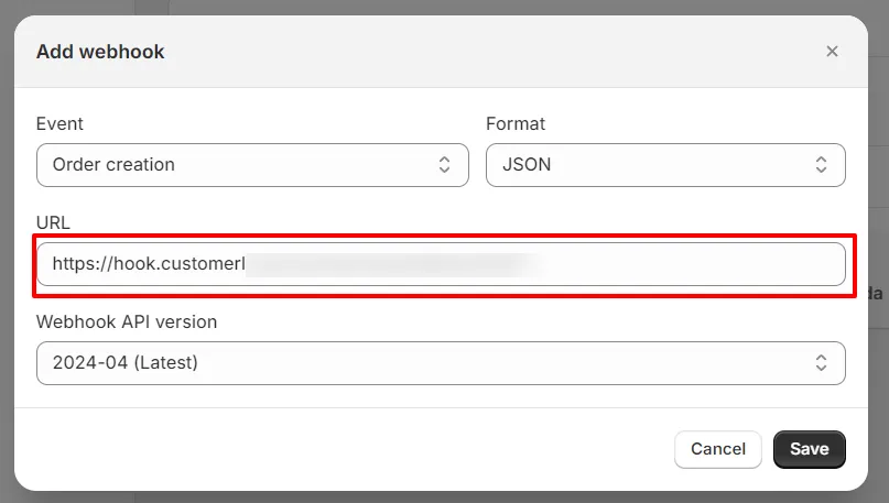 add webhook