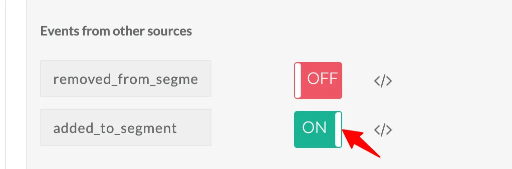 Add to segment