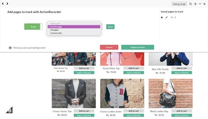 BigCommerce Store event tracker next step after adding attributes to place the event tracking across all the pages on the website.