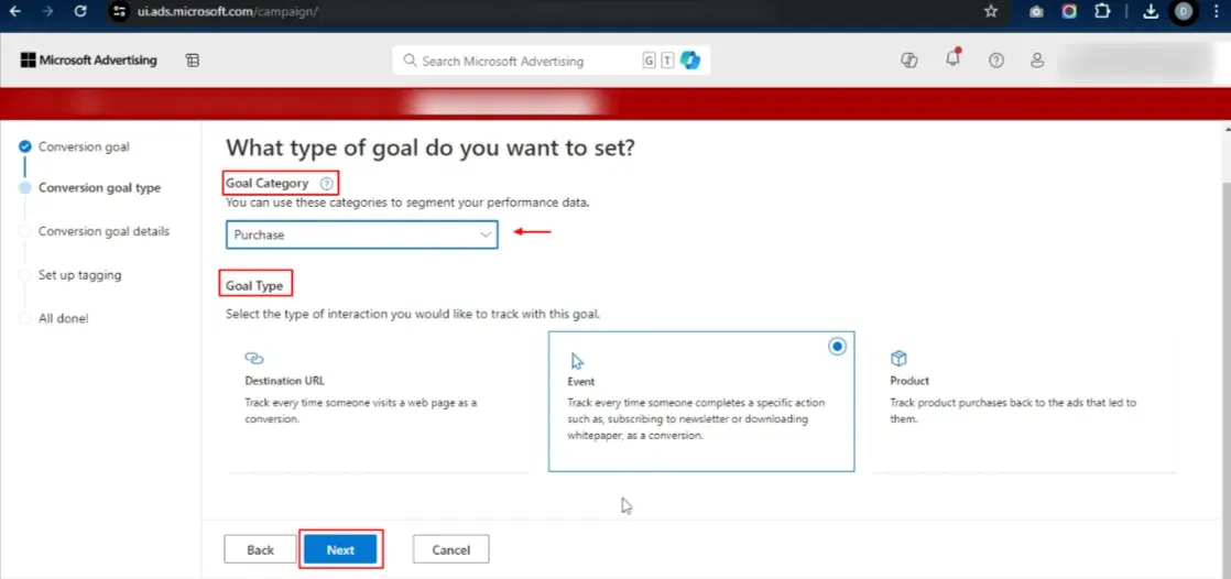 This image explains the what type of goals do you want to set?
