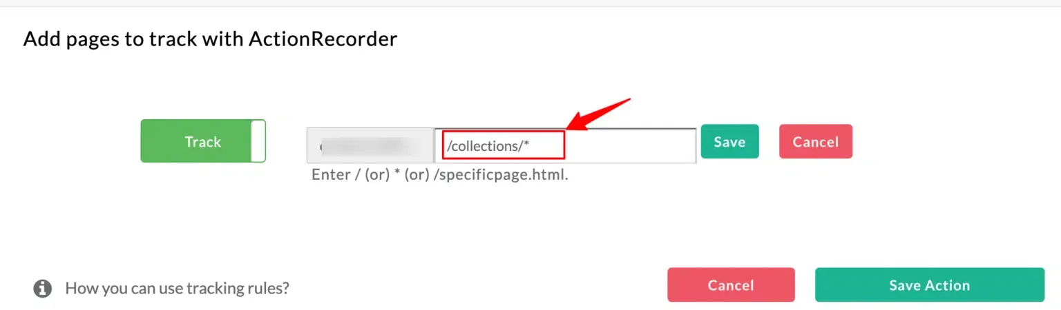 Collections path pattern configured