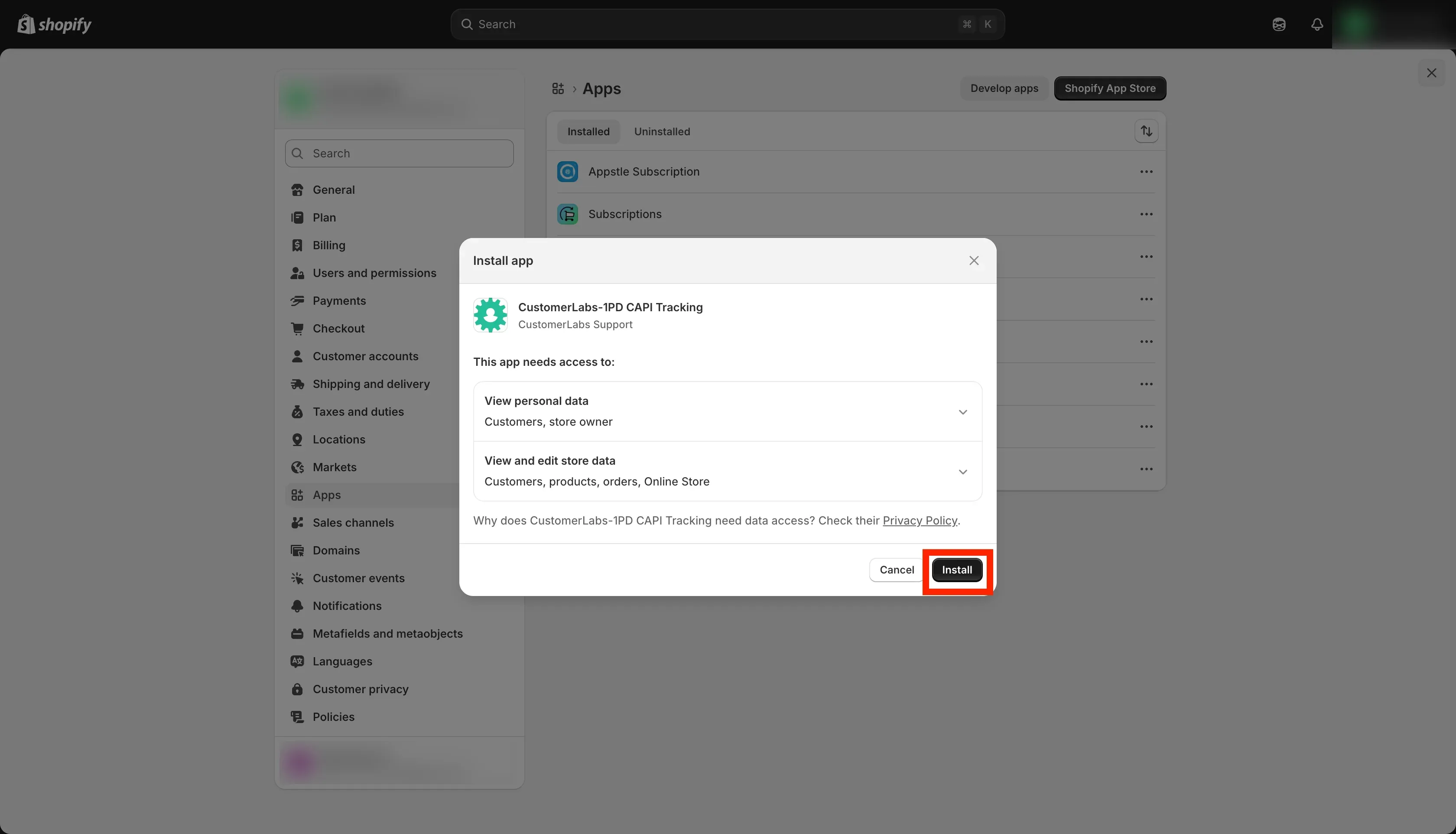 Tracking Shopify Website with Customerlabs CDP