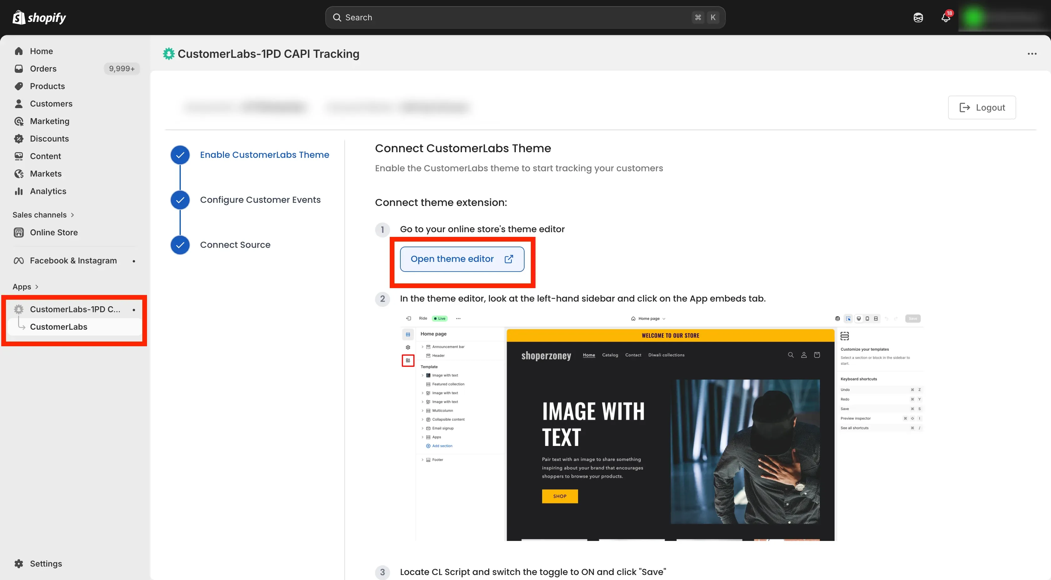 Tracking Shopify Website with Customerlabs CDP
