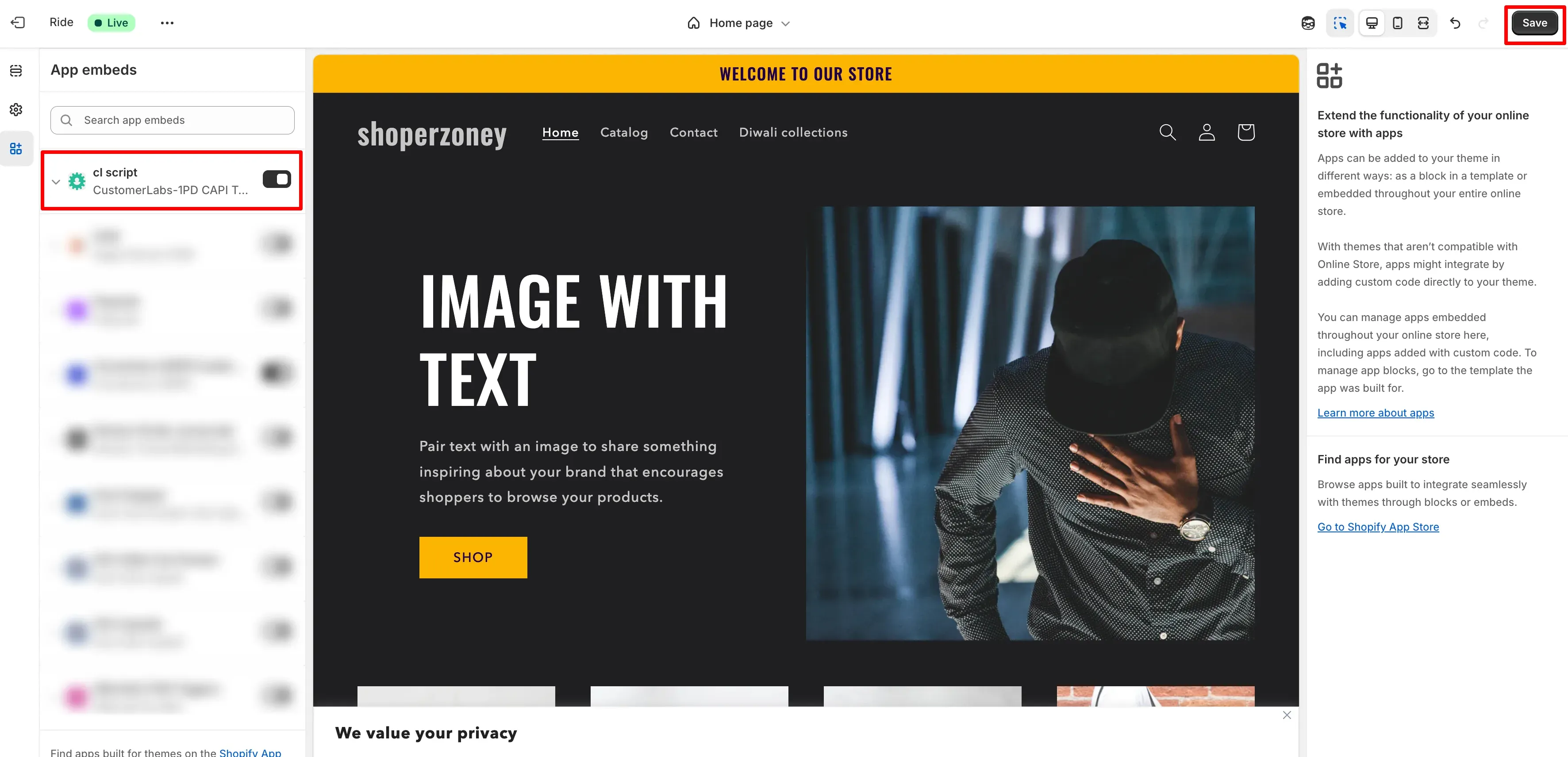 Tracking Shopify Website with Customerlabs CDP