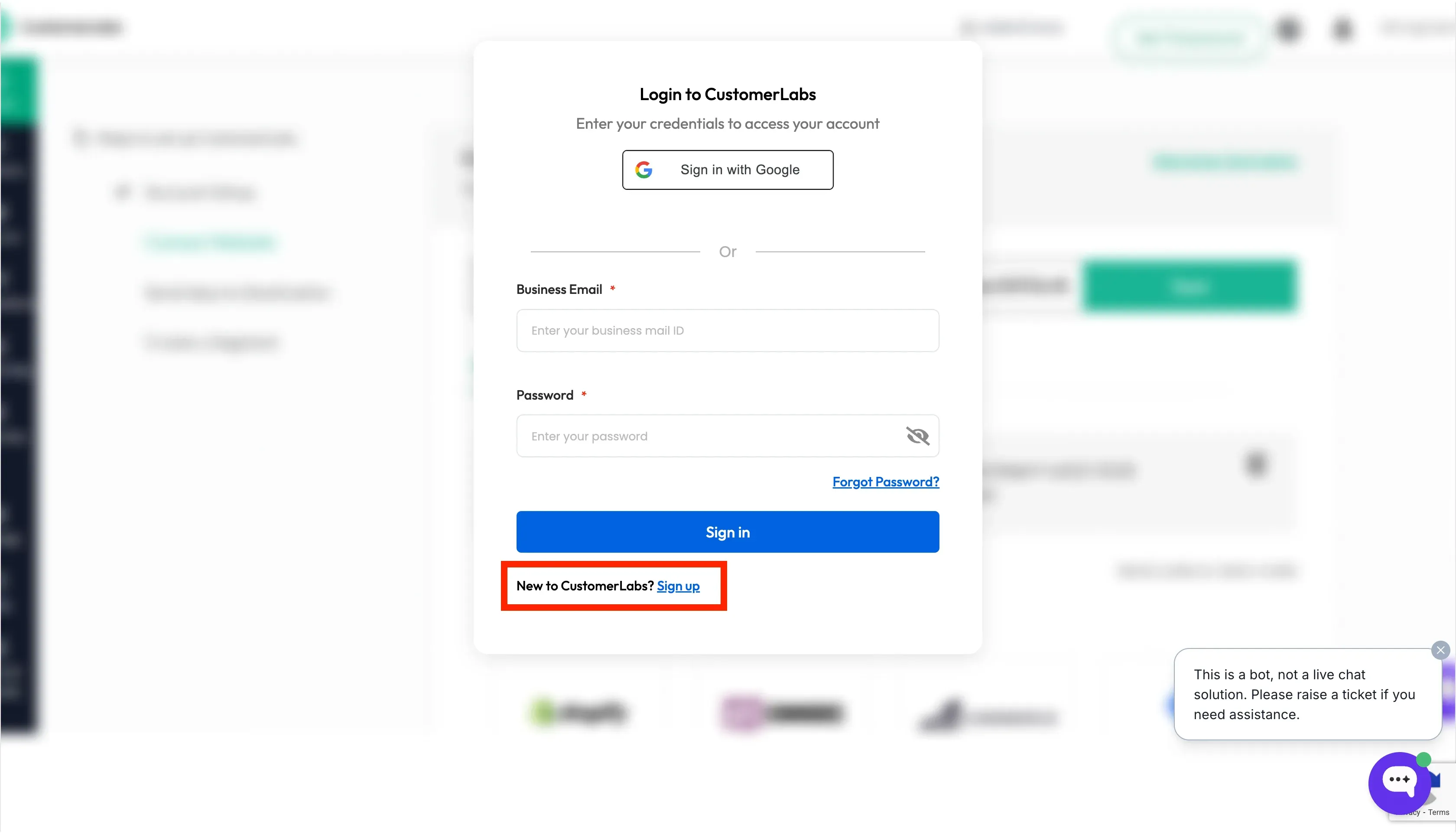 CustomerLabs Website