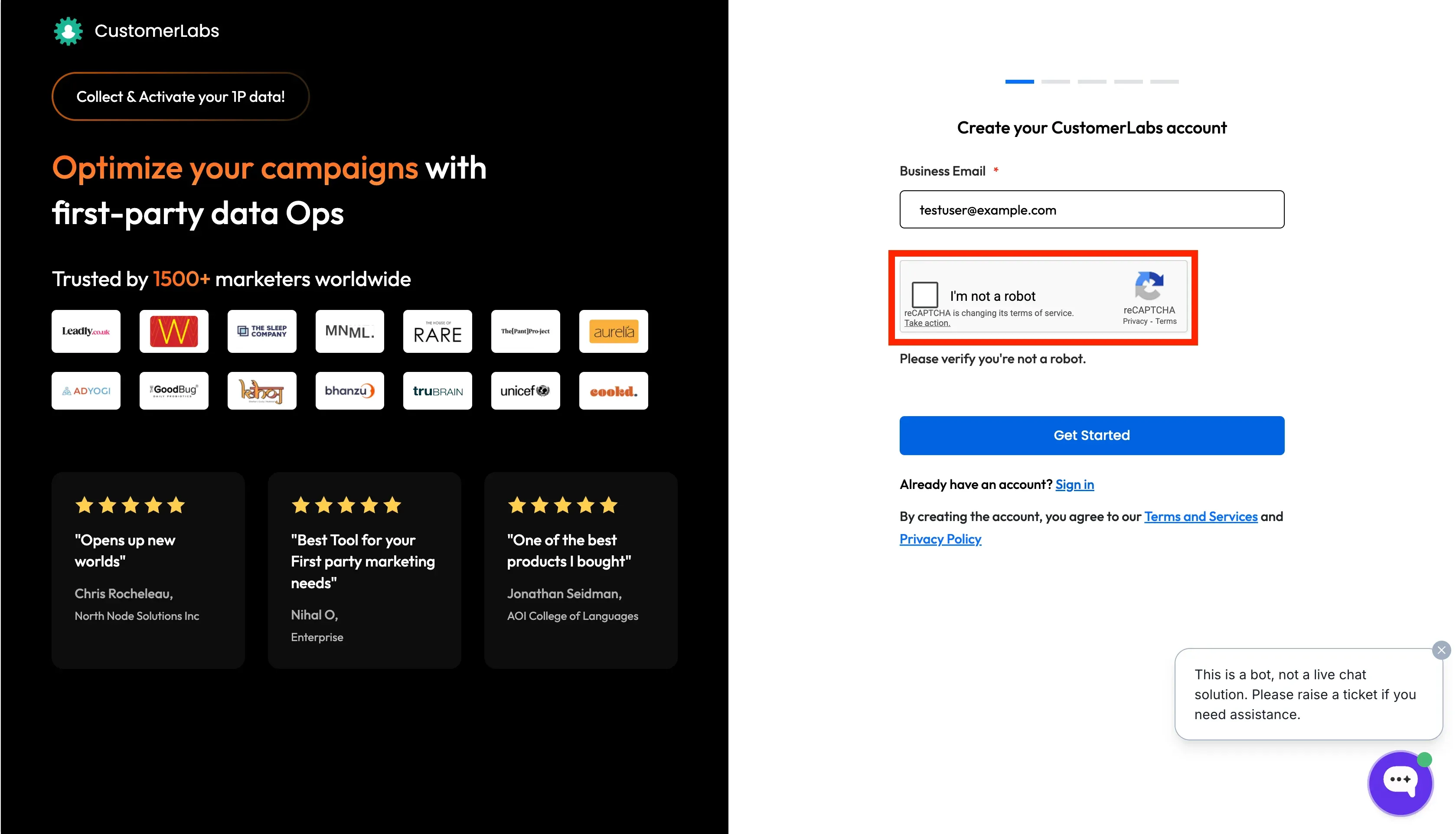 CustomerLabs Website