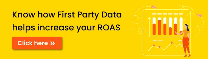 The image shows the text Know How first-party data helps increase your ROAS - Click Here