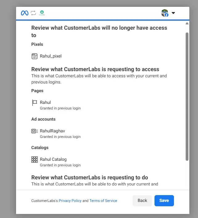 Facebook Authentication with Customerlabs