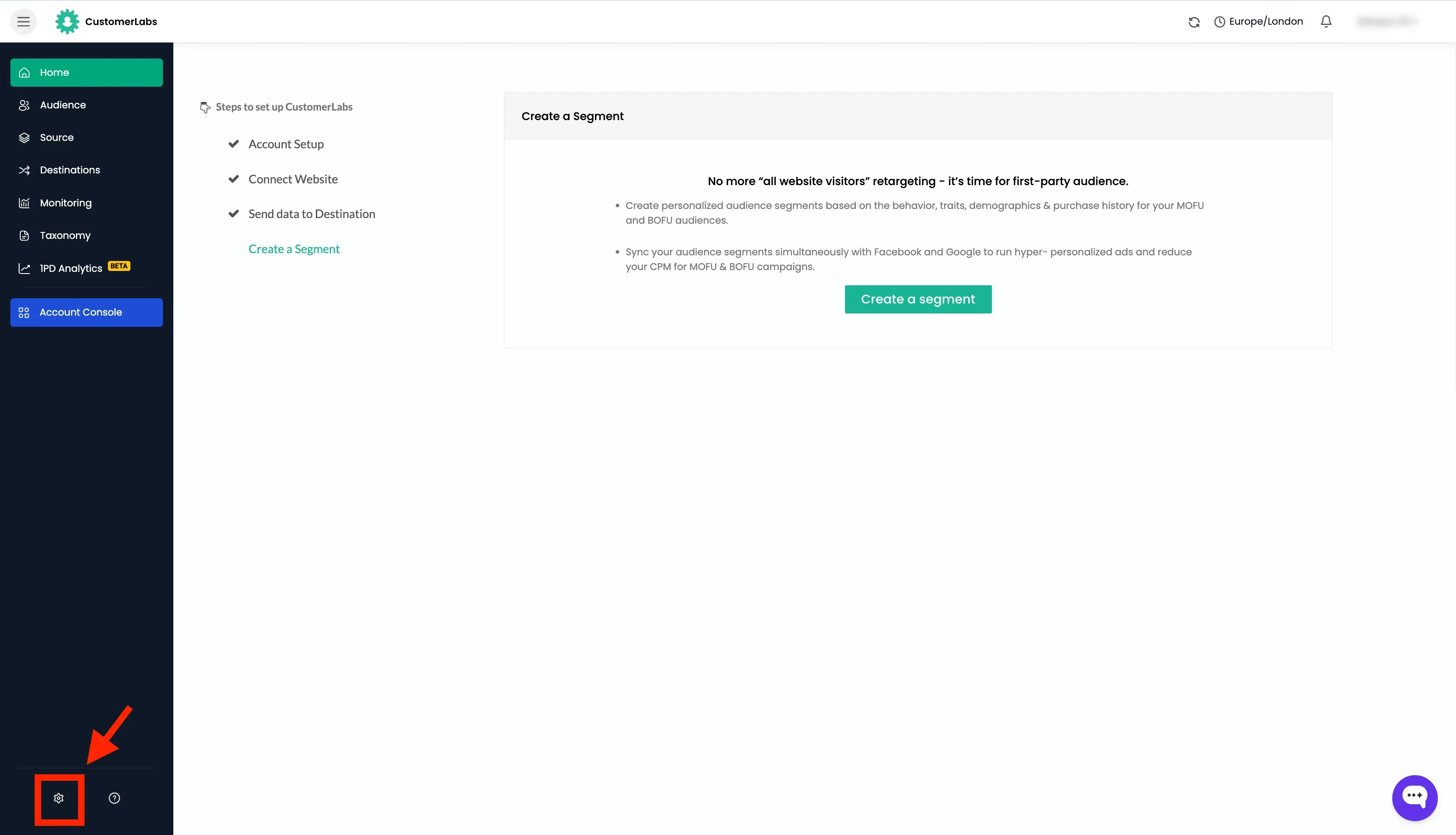 CustomerLabs roles and permissions settings