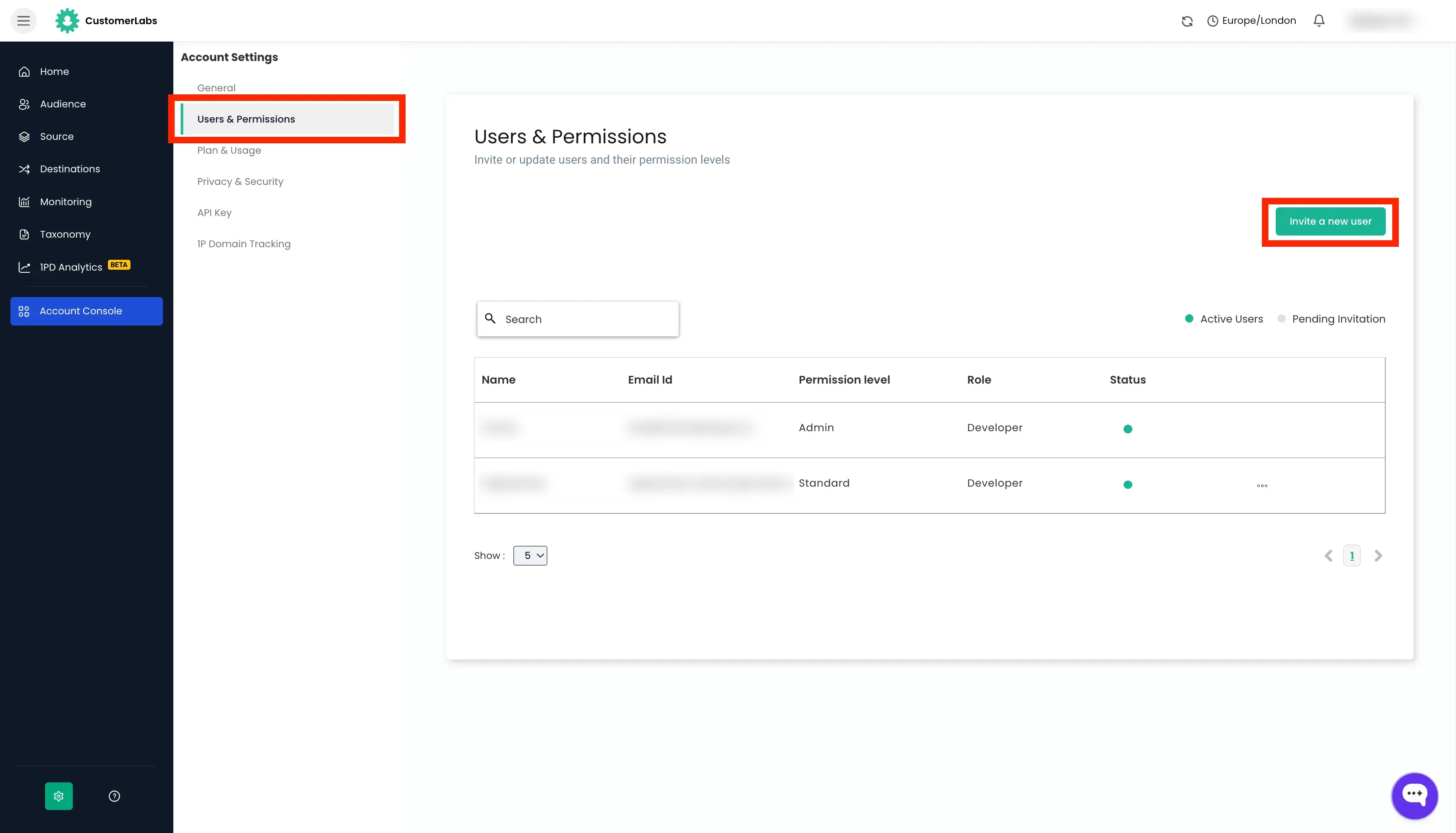 CustomerLabs Login Page