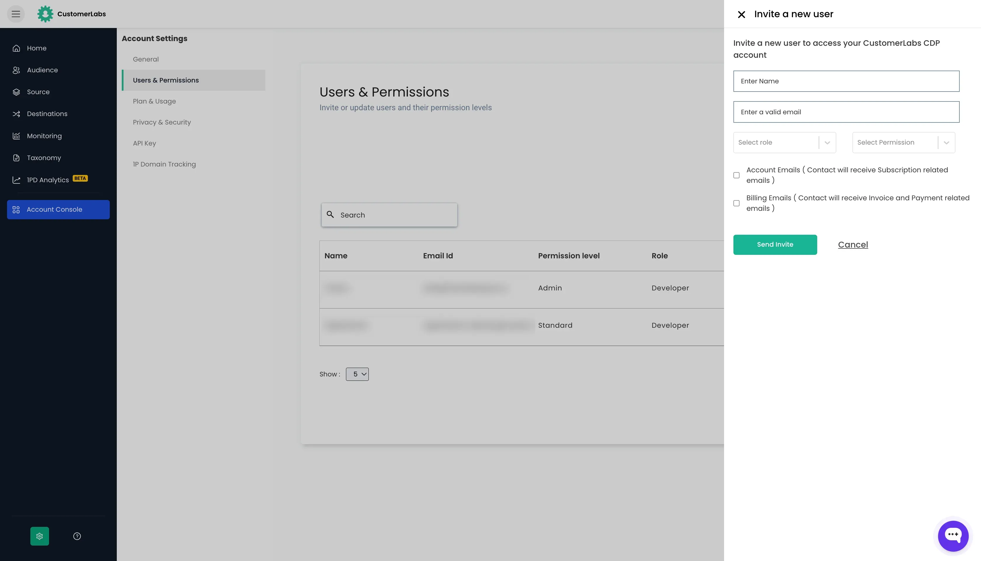 CustomerLabs Login Page