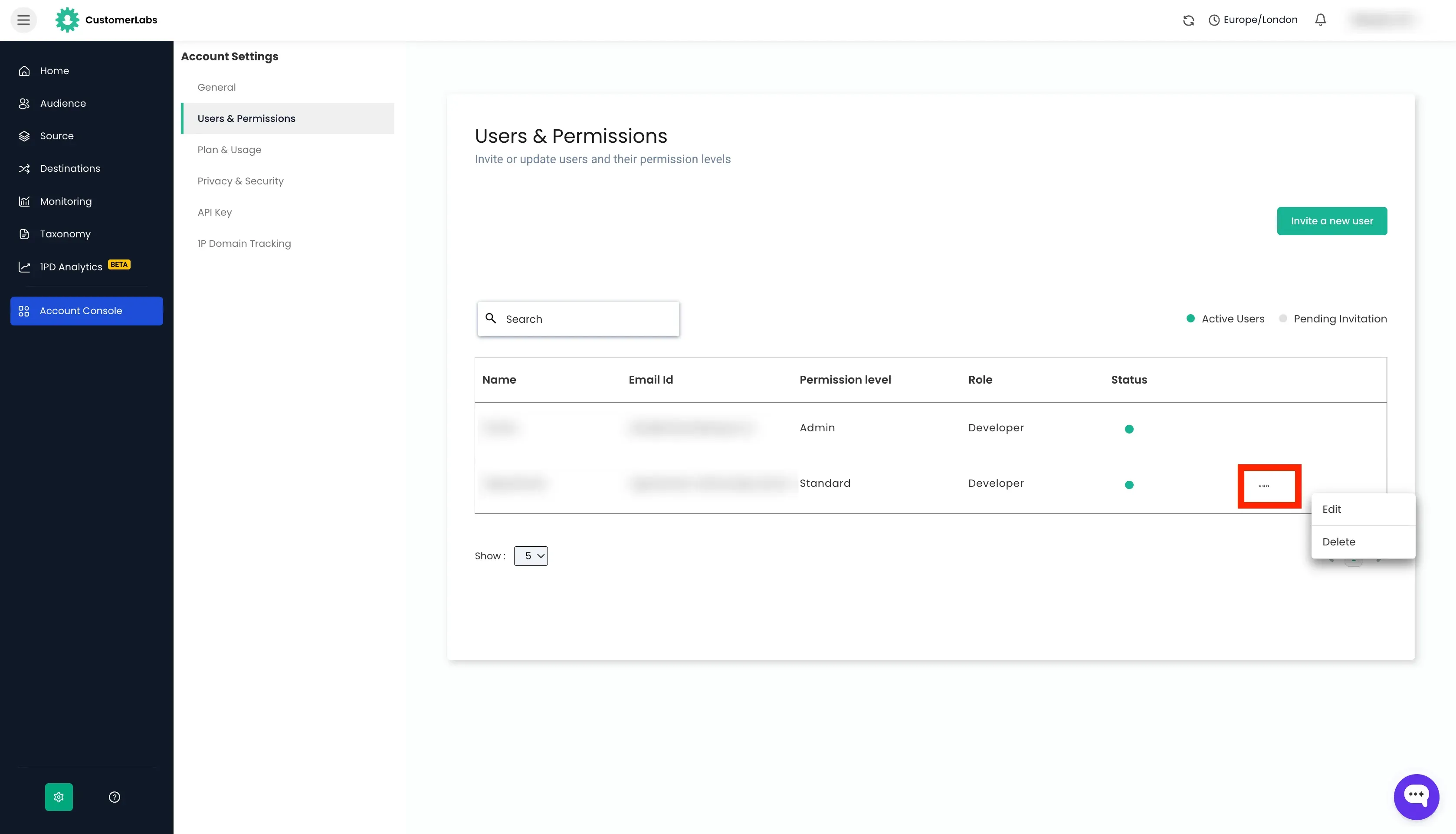 CustomerLabs Login Page