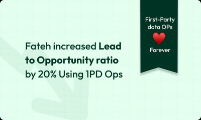 Fateh Increased Lead to Opportunity Ratio by 20% Using 1PD Ops