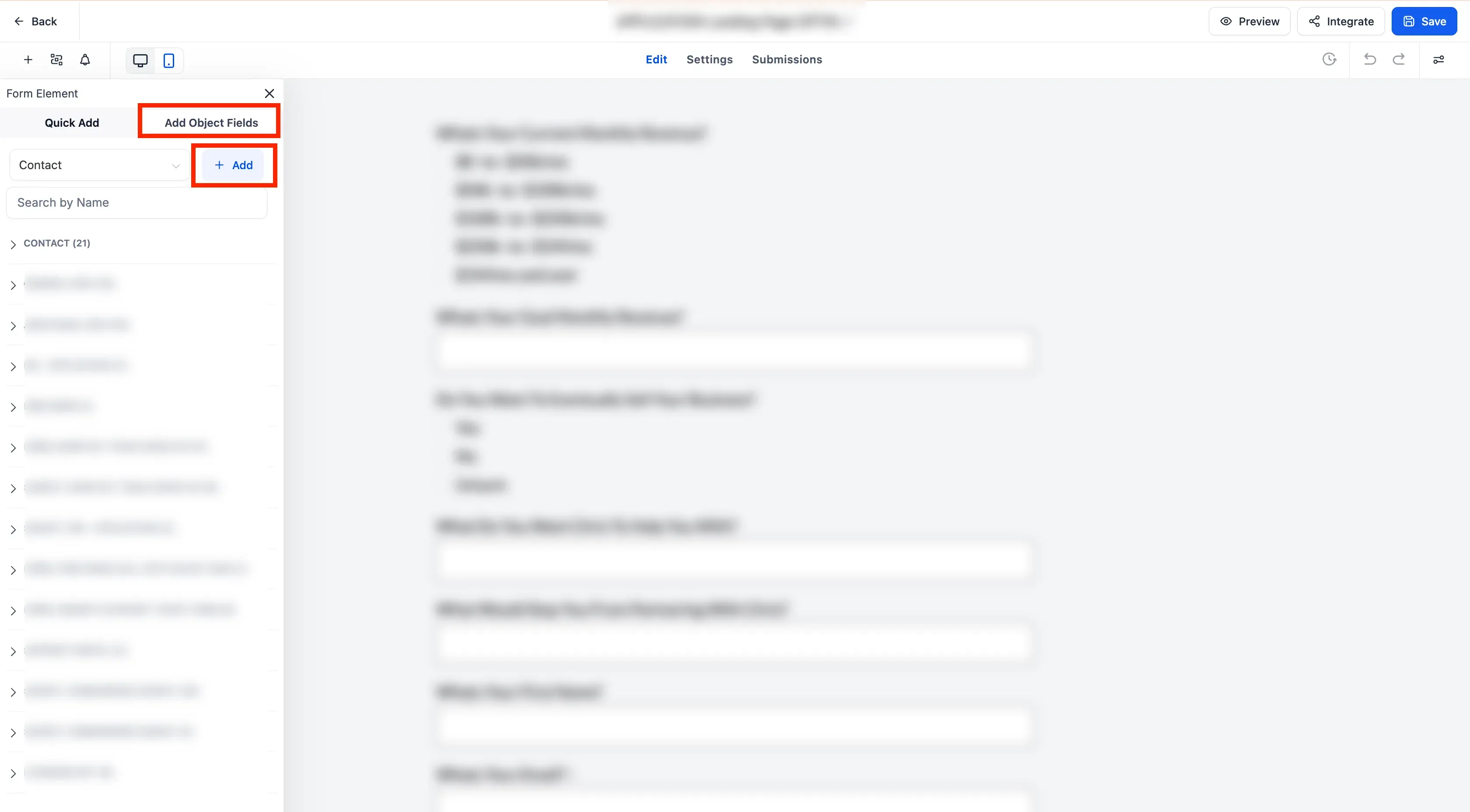 integration of go high level crm forms with customerlabs