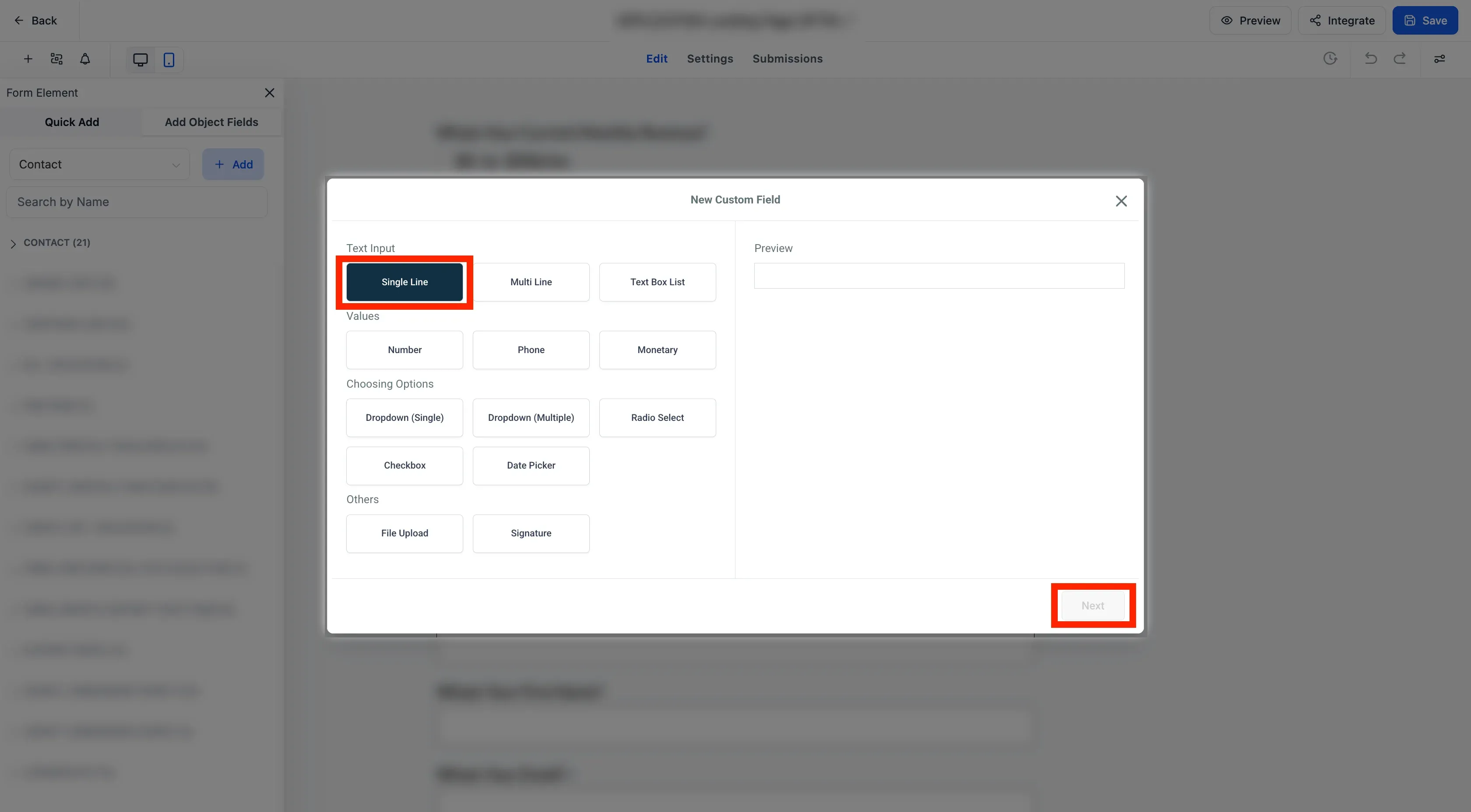 integration of go high level crm forms with customerlabs