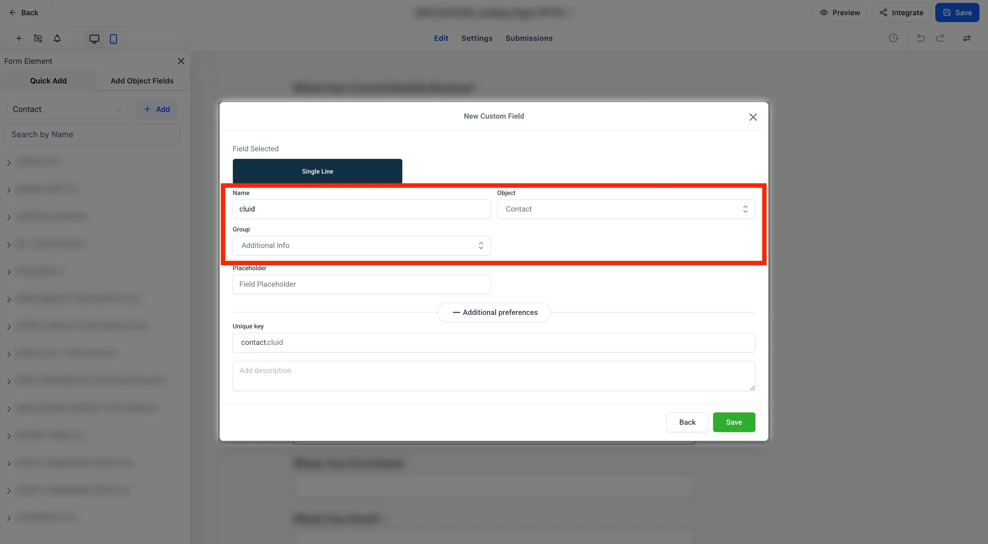 integration of go high level crm forms with customerlabs