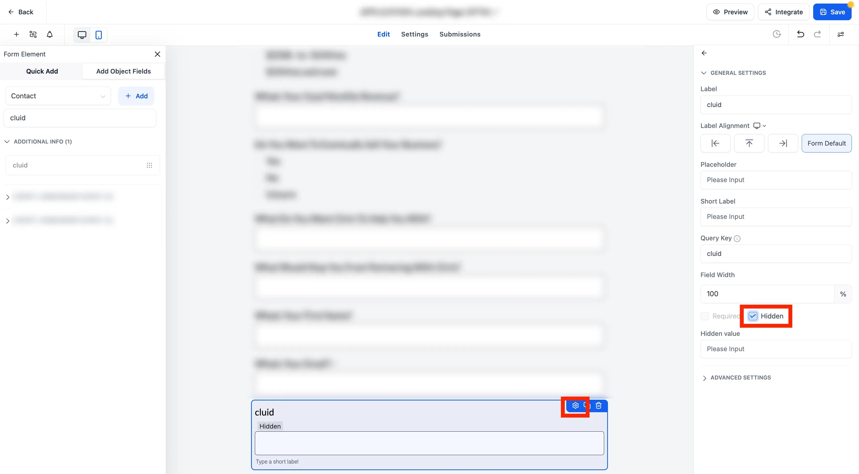 integration of go high level crm forms with customerlabs