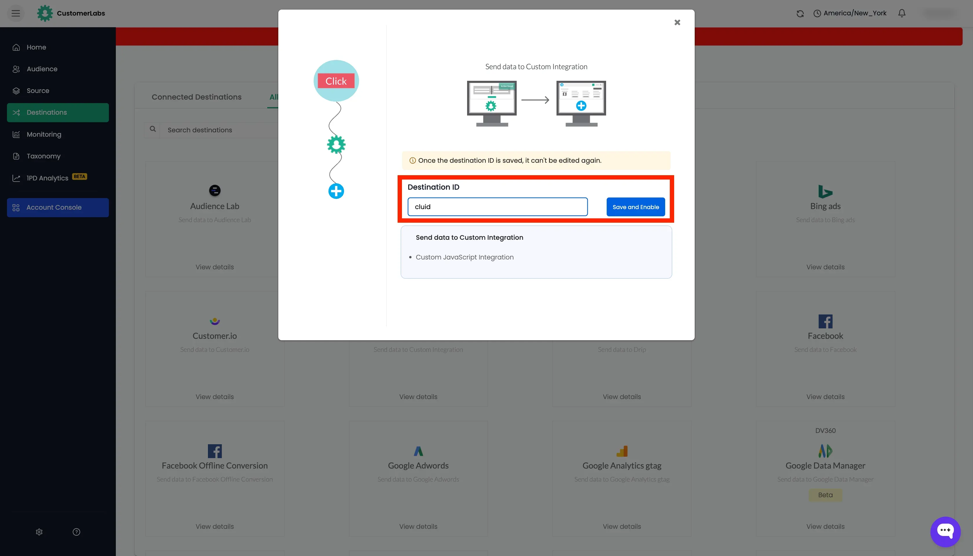 integration of go high level crm forms with customerlabs