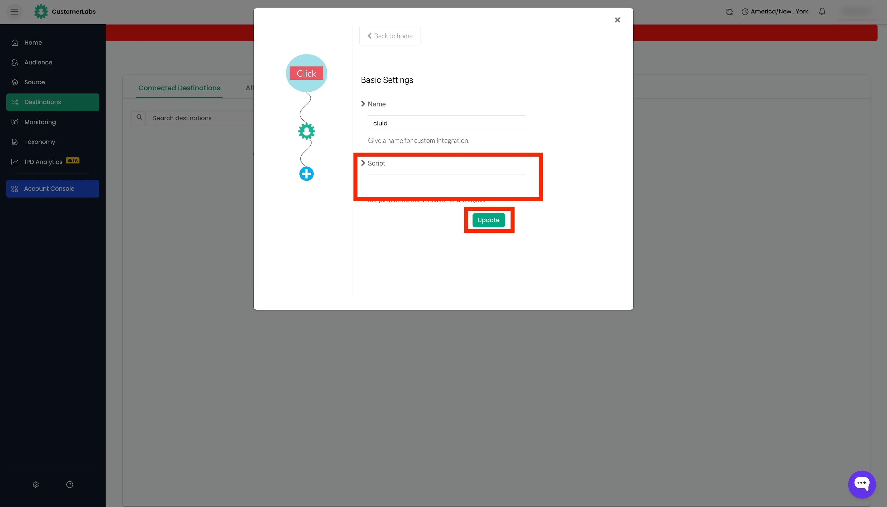 integration of go high level crm forms with customerlabs