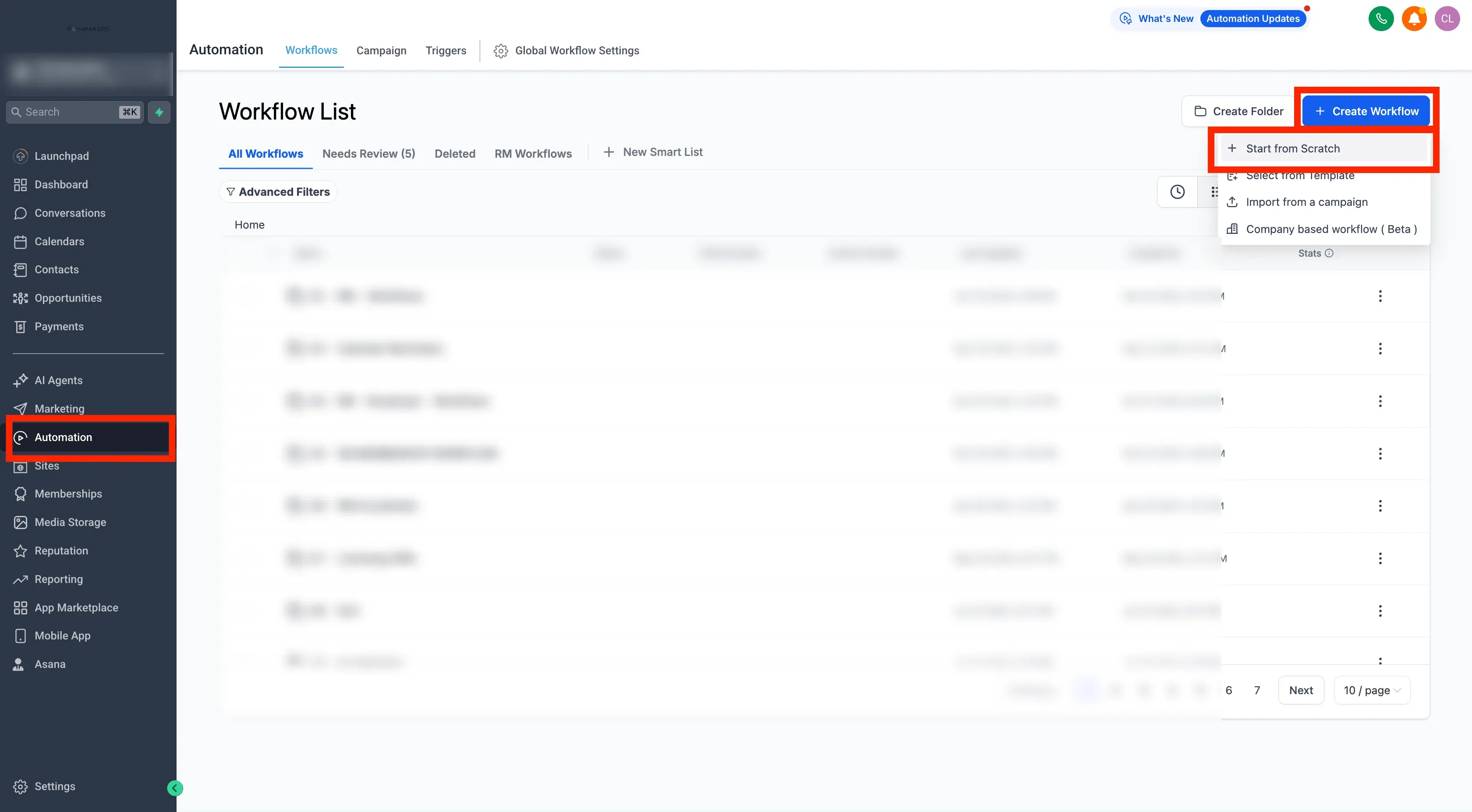 integration of go high level crm forms with customerlabs