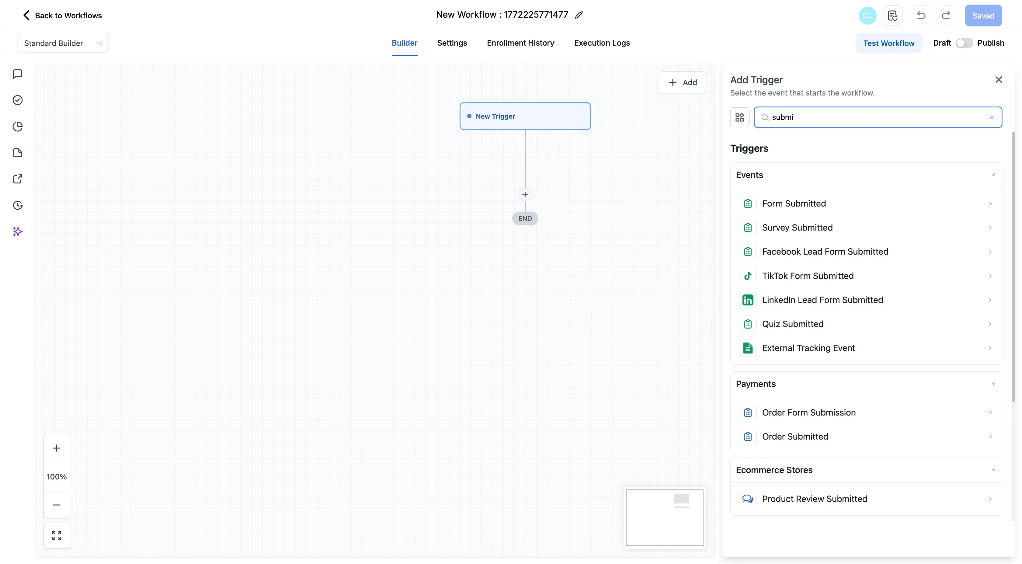 integration of go high level crm forms with customerlabs