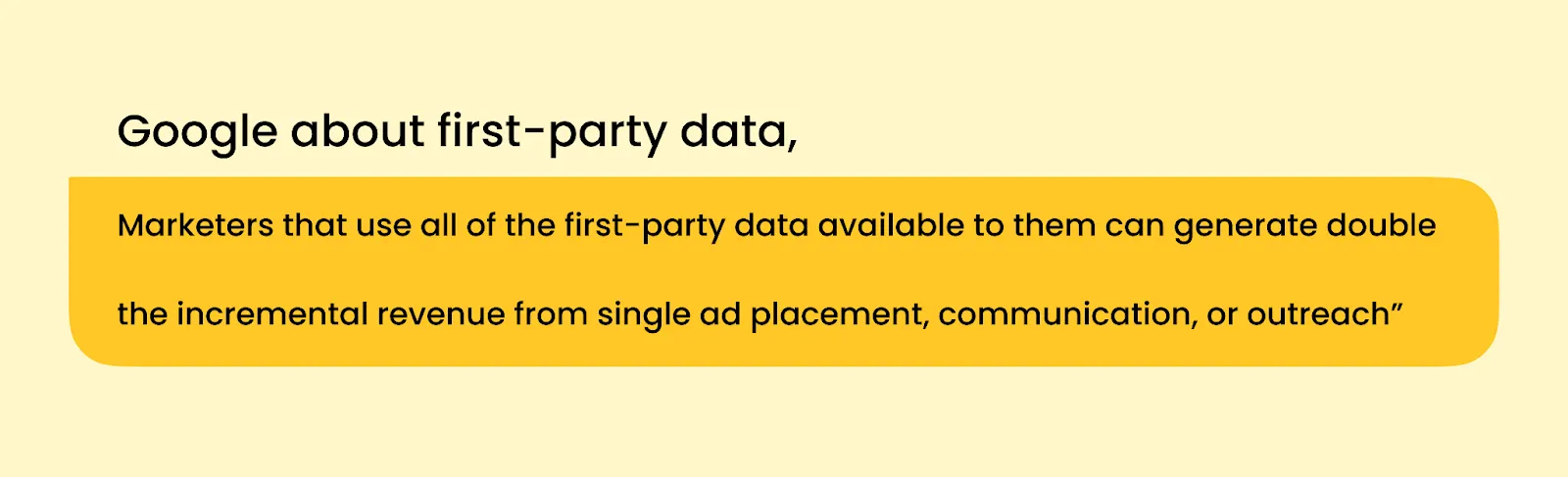 Google promotes first-party data 