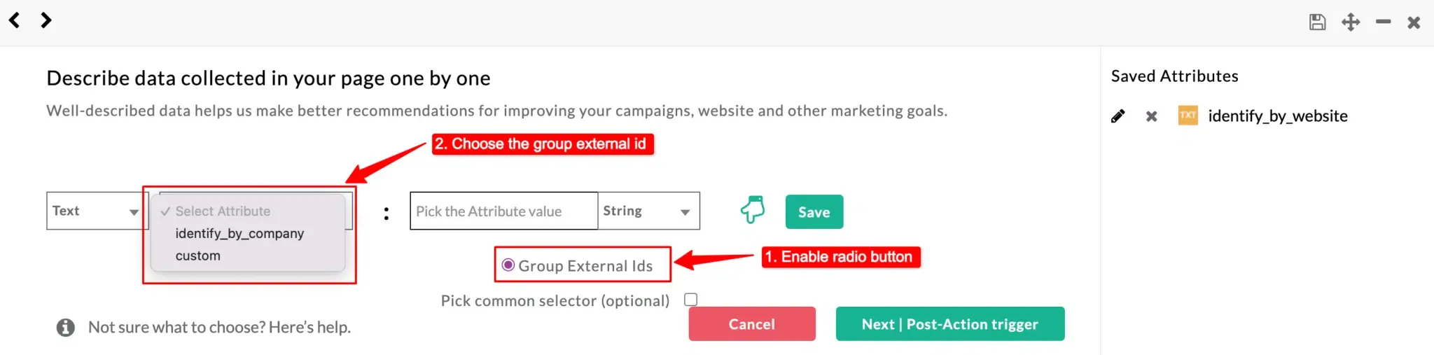 Group external IDs configuration