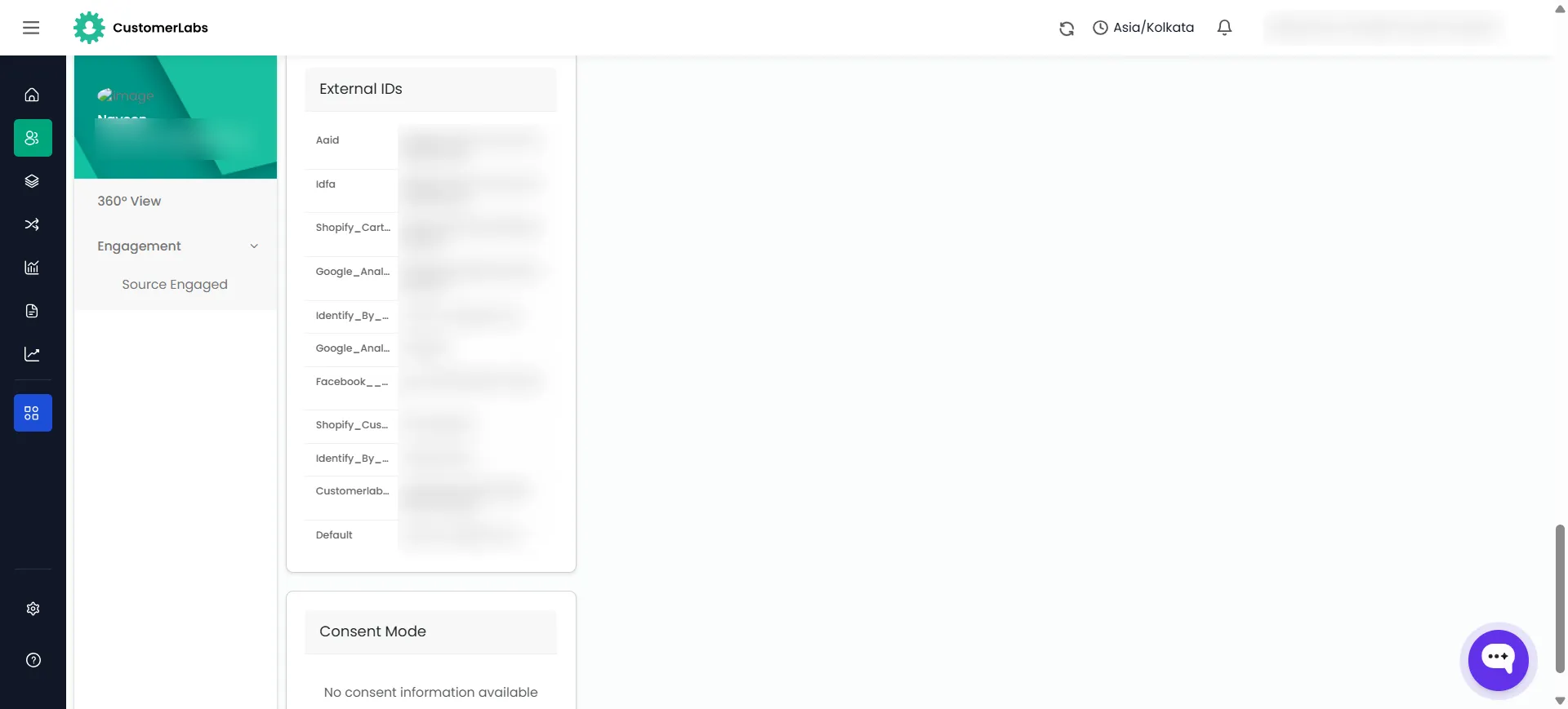 Identity resolution stitched across the profile