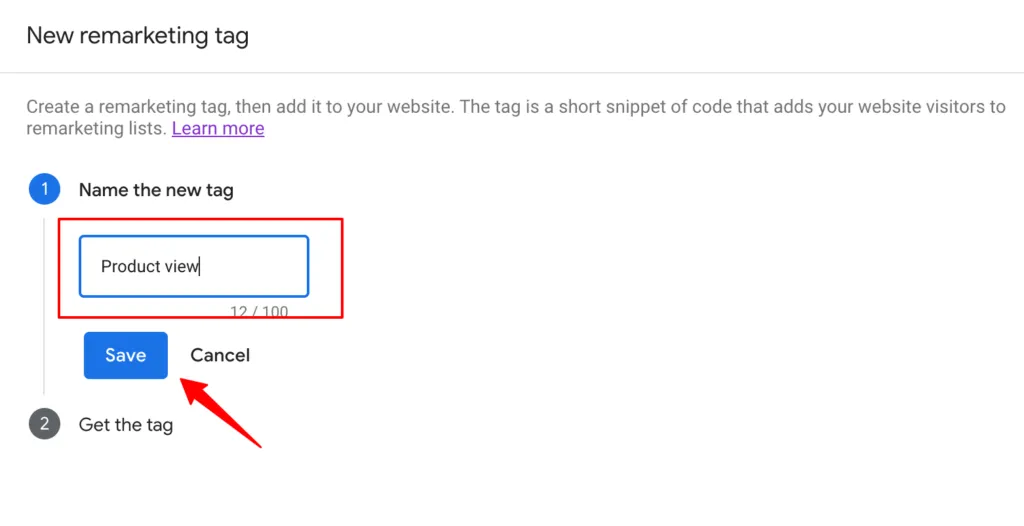 Thi image shows the product view