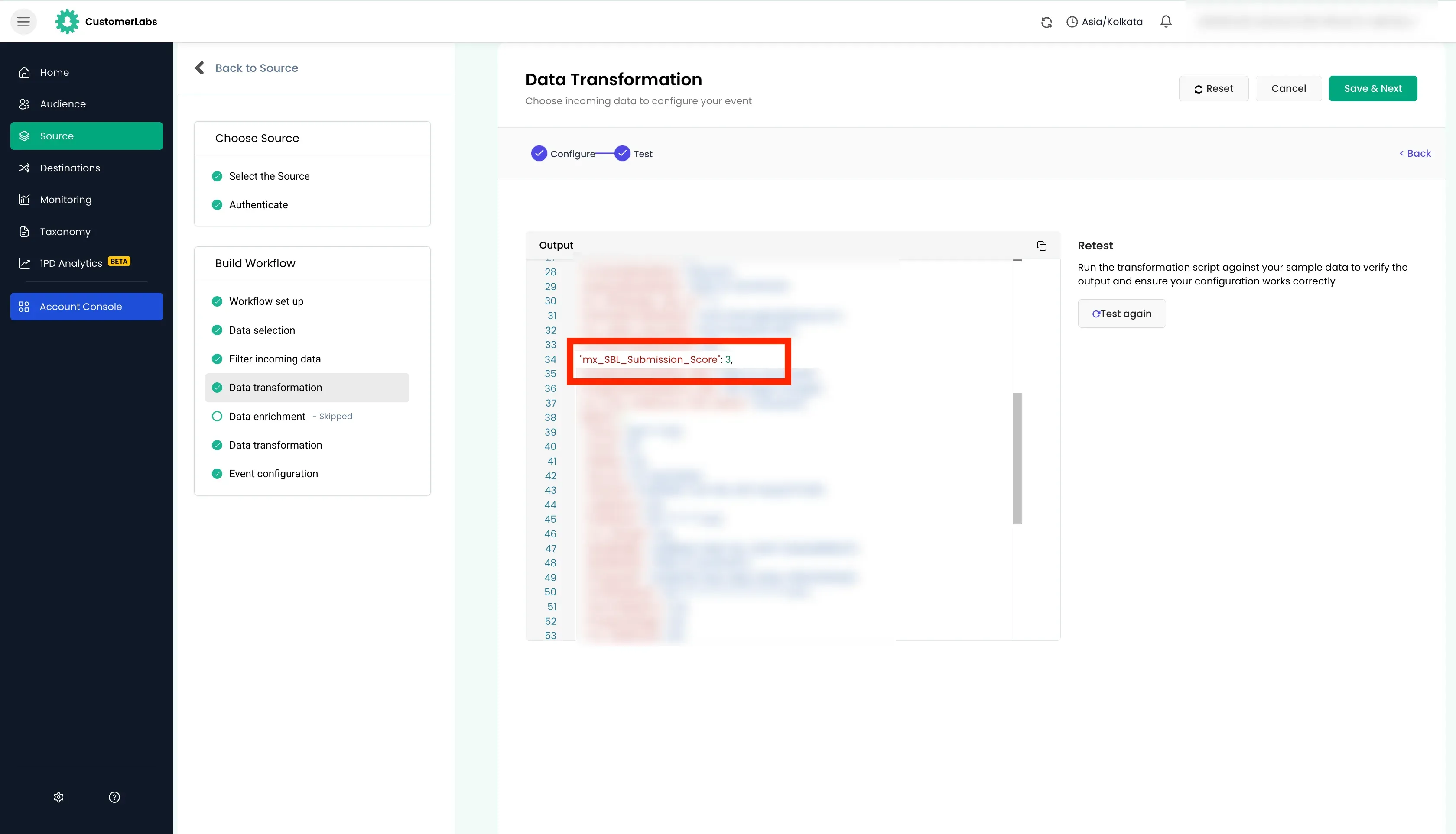 configuring workflow in customerlabs cdp