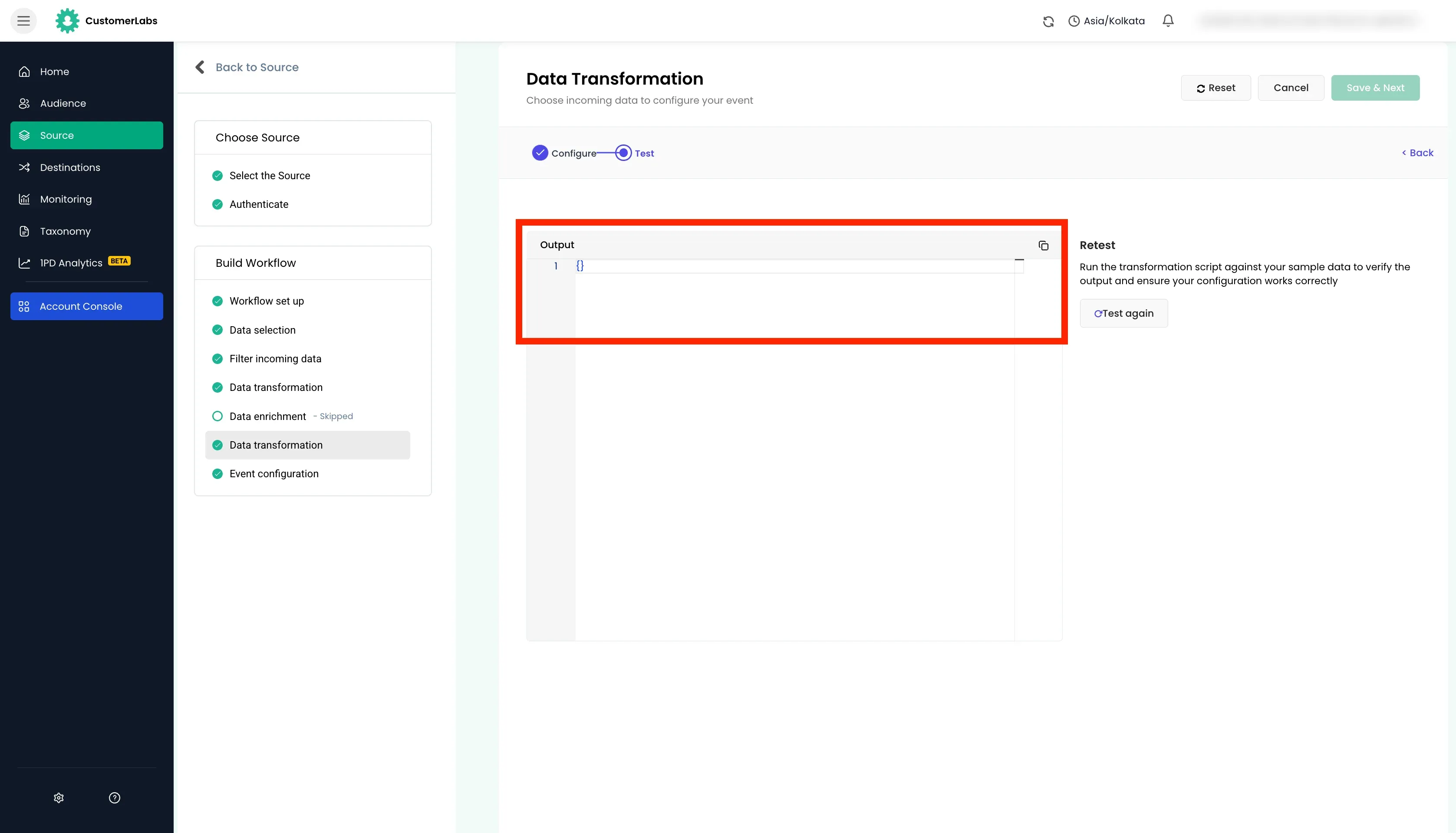 configuring workflow in customerlabs cdp