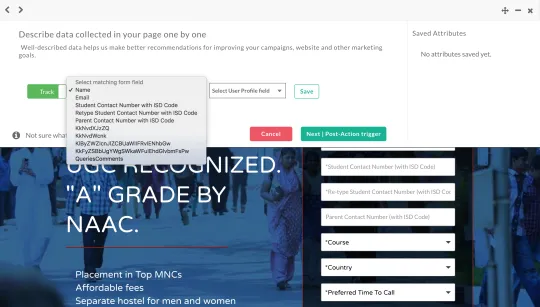 Choose the form data