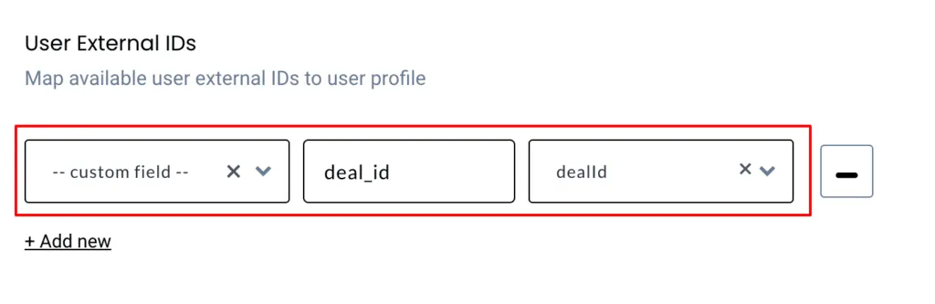 User Exrernal ID